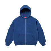 Supreme Pilled Zip Up Hooded Sweatshirt Dark Royal - 24FW