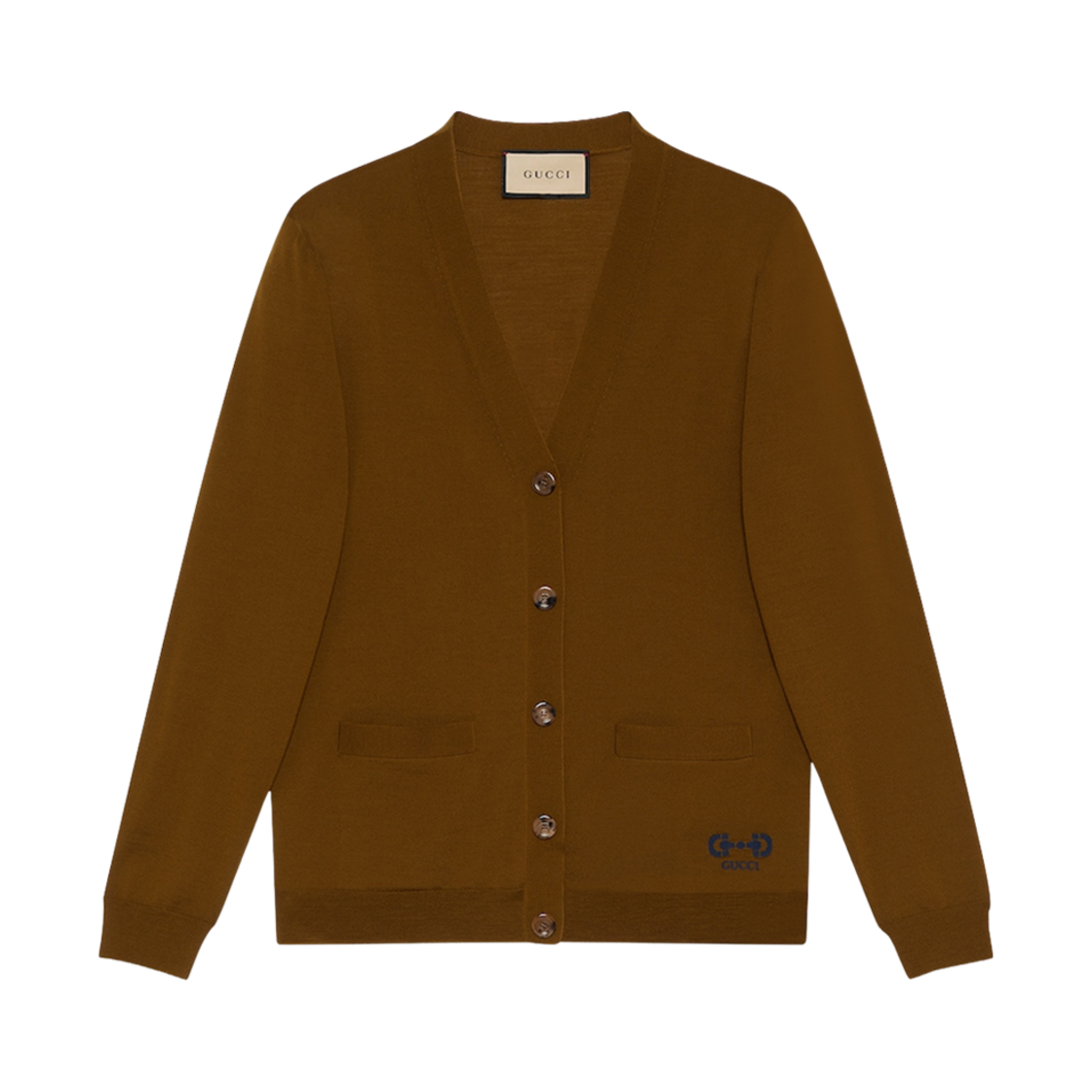 구찌 울 니트 가디건 밀리터리 그린(Gucci Wool Knit Cardigan Military Green) - 1