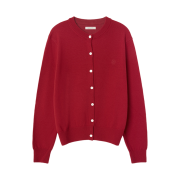 Siyazu SIKN2126 Merino Wool Minimal Cardigan Red