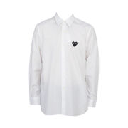 Play Comme Des Garcons Black Heart Classic Shirt White