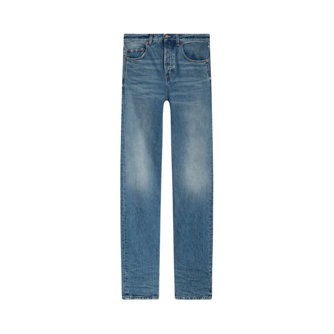 760009-Y04PG-4599 (W) Saint Laurent Long Extreme Baggy Jeans Blue
