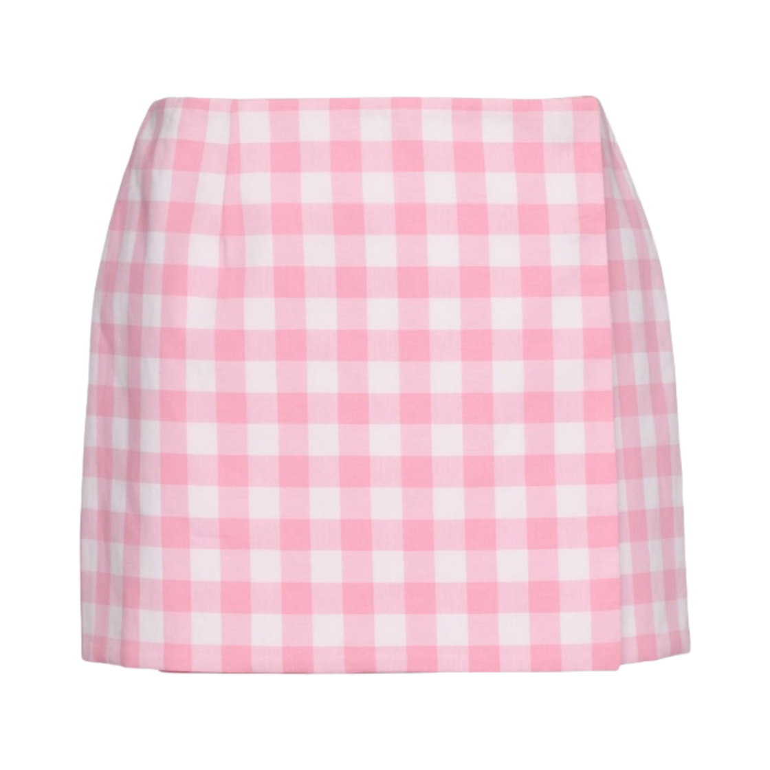 (W) 프라다 깅엄 미니스커트 핑크((W) Prada Gingham Miniskirt Pink) - 1