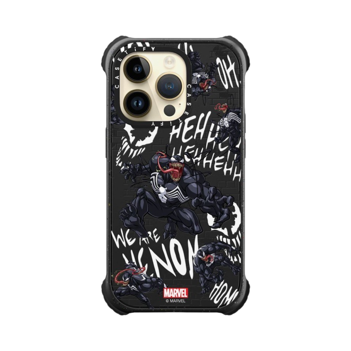 케이스티파이 x 마블 아이폰 베놈 패턴 맥세이프 울트라 임팩트 케이스 매트 블랙(Casetify x Marvel iPhone Venom Pattern Magsafe Ultra Impact Case Matte Black) - 4