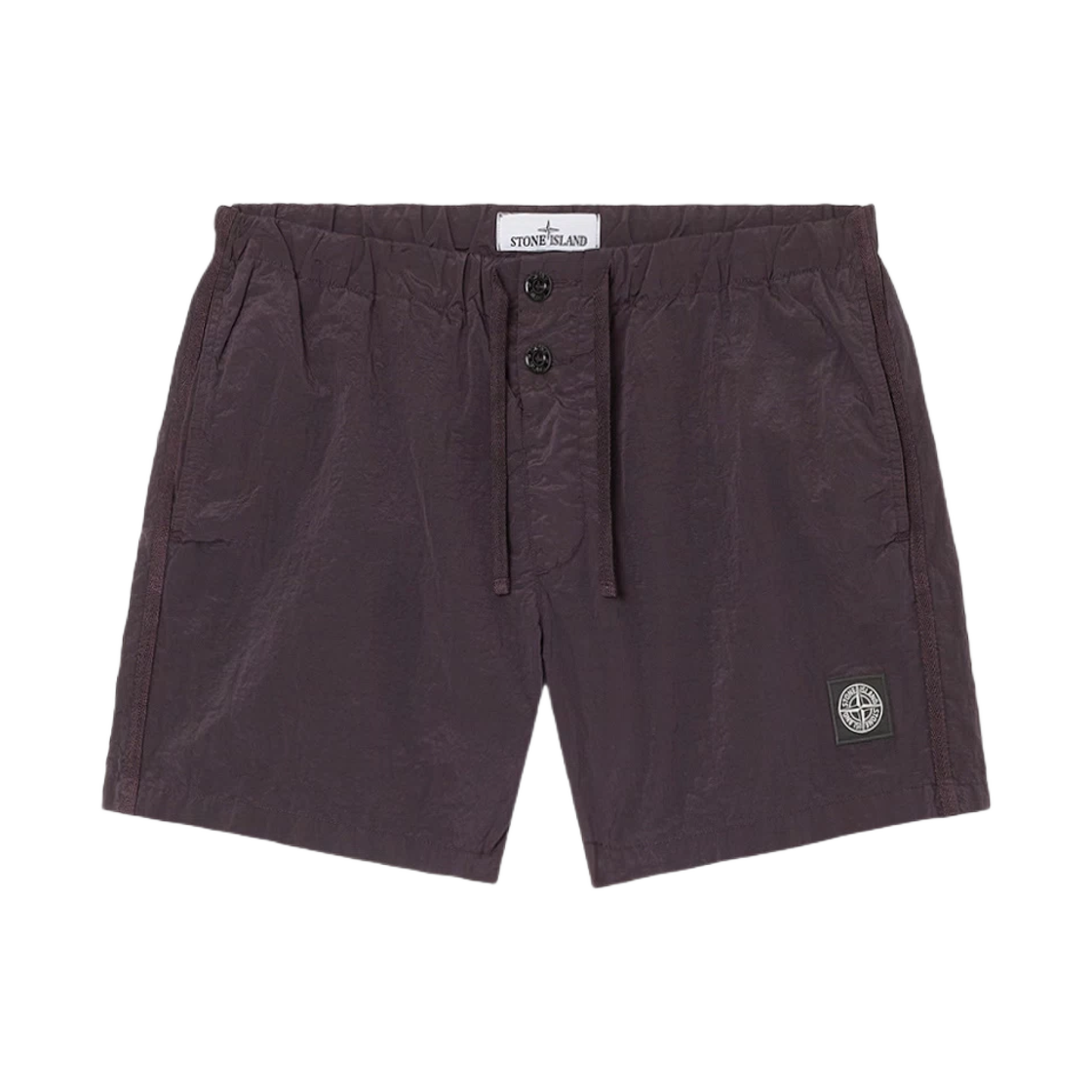 K1S15B1000-06S0043-V0011 Stone Island B100006 Nylon Metal in Econyl Slim Fit Short Swim Trunks with Pockets Burgundy - 25SS