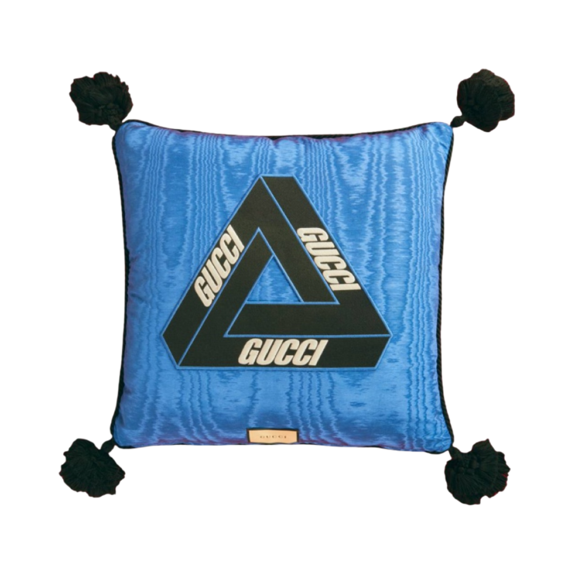 팔라스 x 구찌 패치 프린트 실크 필로우 블루 - 22FW(Palace x Gucci Printed Silk Pillow with Patches Blue - 22FW) - 2