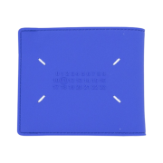 Maison Margiela Rubber Leather Bi-Fold Wallet Klein Blue