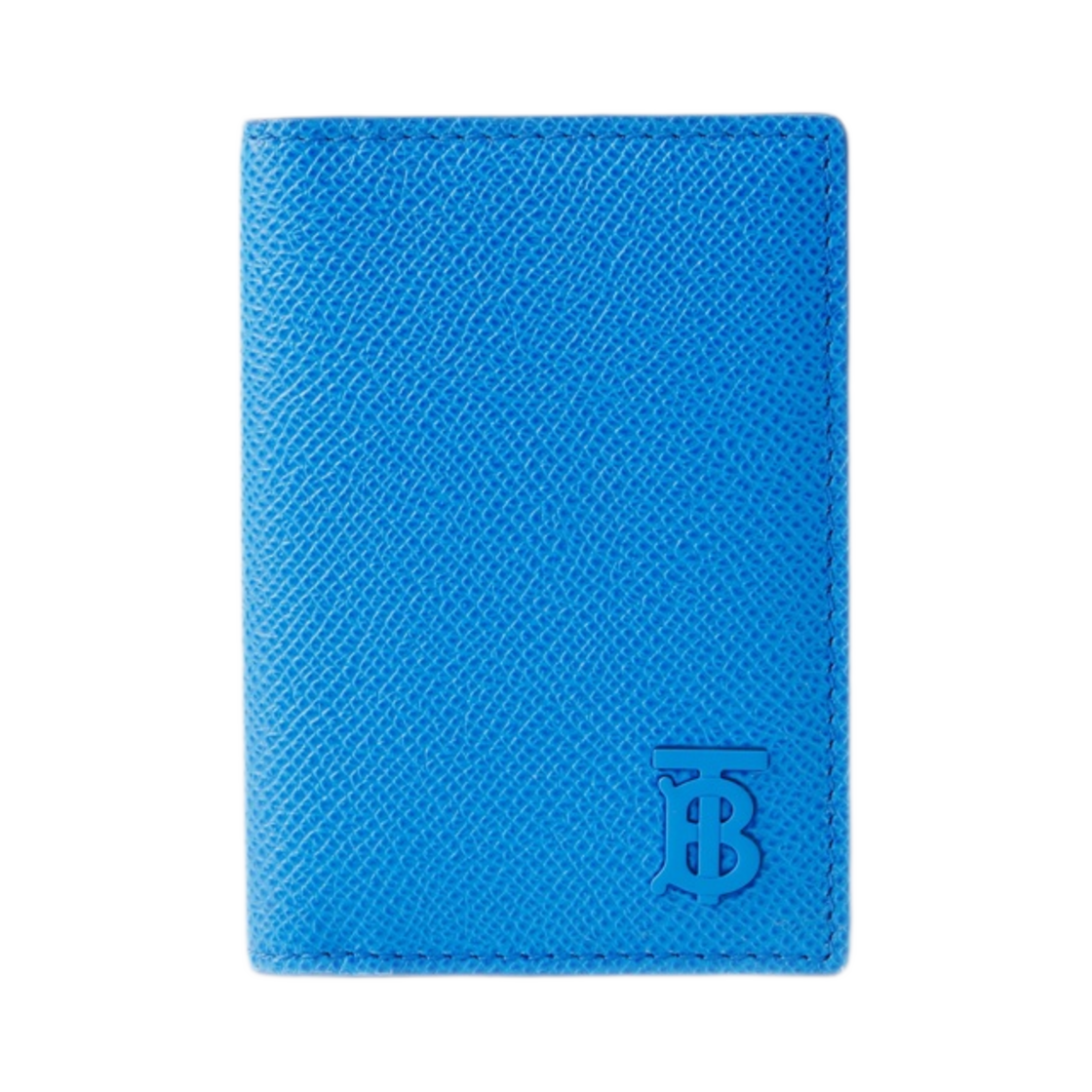 버버리 그레이니 레더 TB 폴딩 카드 케이스 비비드 블루(Burberry Grainy Leather TB Folding Card Case Vivid Blue) - 1
