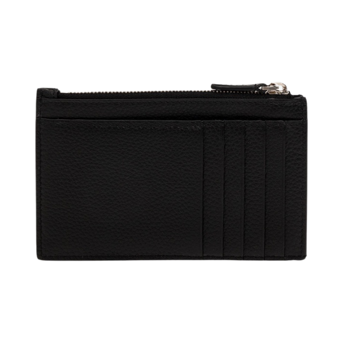 발렌시아가 그레인드 카프스킨 지퍼 코인 & 카드 홀더 블랙(Balenciaga Zipped Coin & Card Holder in Grained Calfskin Black) - 2