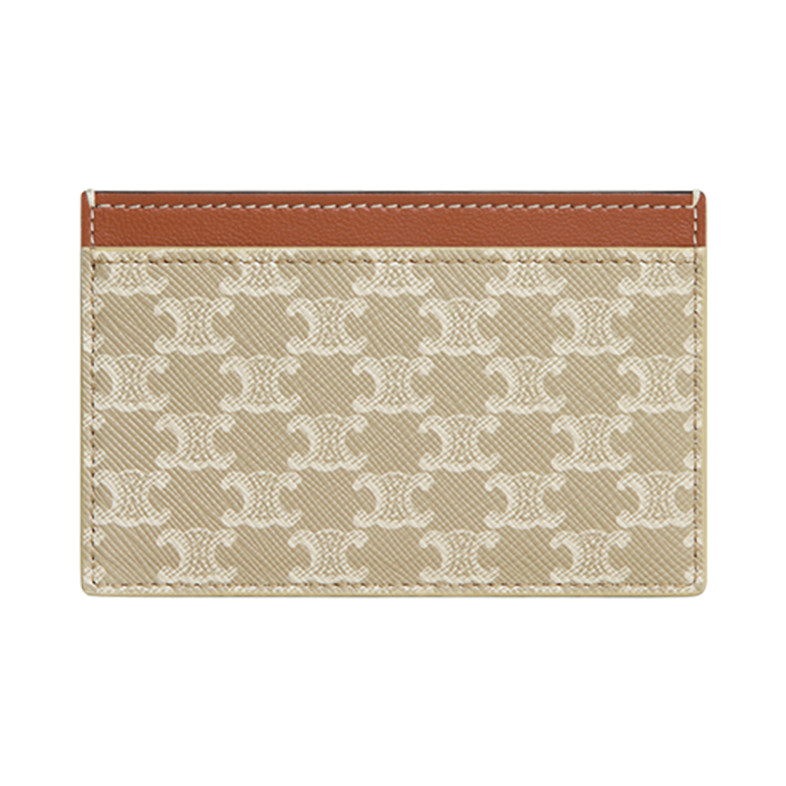 셀린느 프린트 트리옹프 캔버스 카드 홀더 그레지(Celine Card Holder in Print Triomphe Canvas Grege) - 2