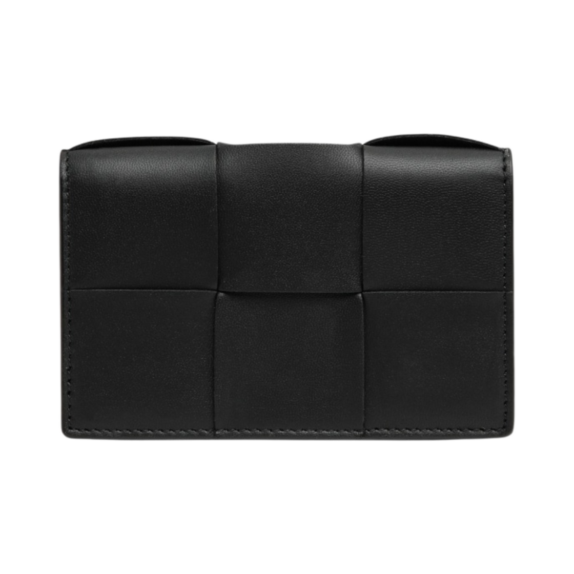 【Bottega Veneta】 Cassette Business Card Case Black Bottega Veneta® Women's Cassette Business Card Case in Black