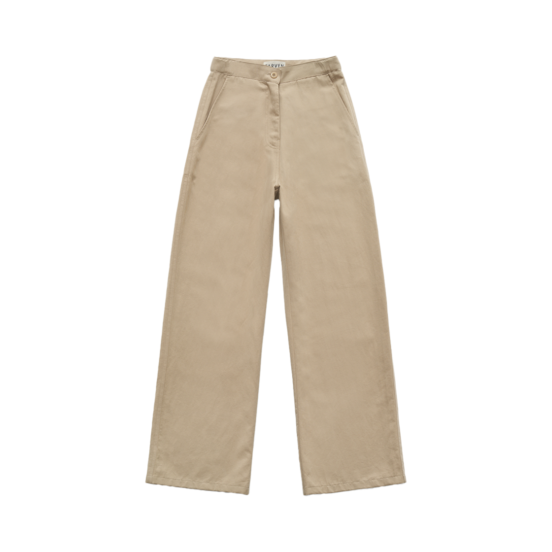 FV24C_PA02BE00 FARVEN Bent Cotton Pants Beige