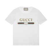 Gucci Logo Oversize Washed T-Shirt White