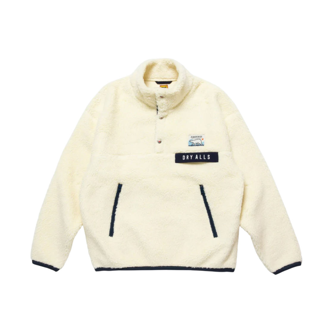 휴먼 메이드 보아 플리스 풀오버 화이트(Human Made Boa Fleece Pullover White) - 2