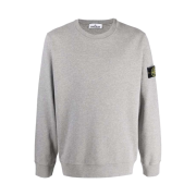Stone Island 63020 Crewneck Sweatshirt Melange Grey - 21FW