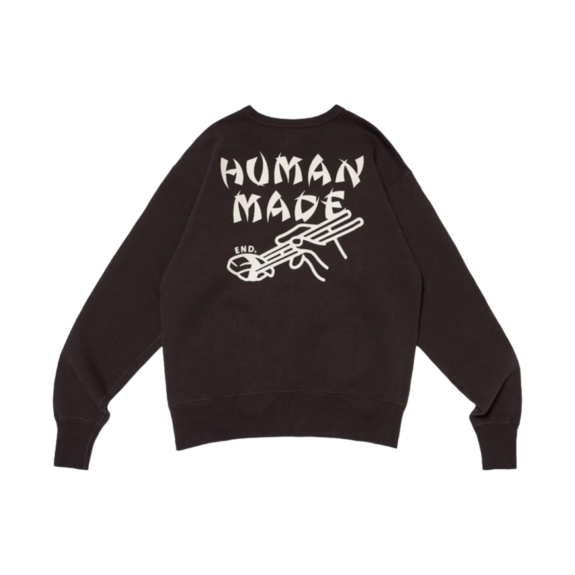 휴먼 메이드 x 엔드 스시 스웨트셔츠 블랙(Human Made x END. Sushi Sweatshirt Black) - 1