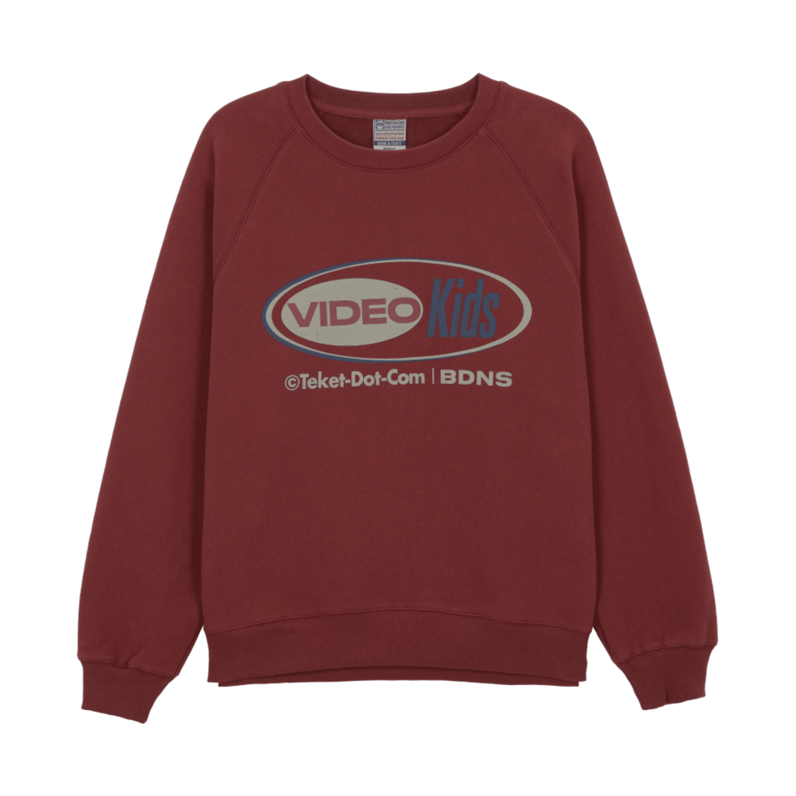 빠더너스 x 테켓 비디오키즈 스웨트셔츠 레드(BDNS x Teket Videokids Sweatshirt Red)