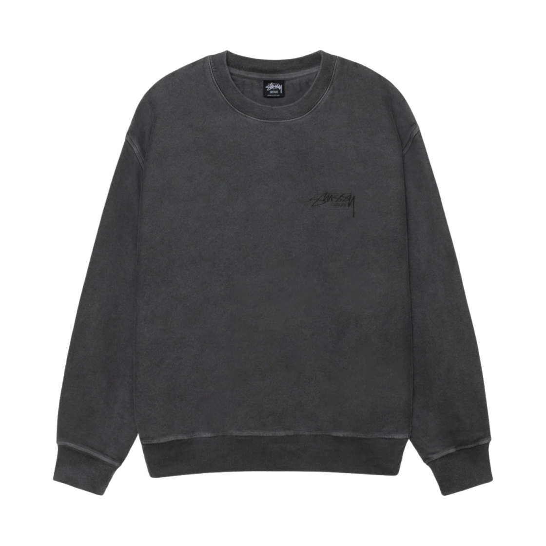 스투시 모던 에이지 크루 피그먼트 다이드 블랙(Stussy Modern Age Crew Pigment Dyed Black) - 1