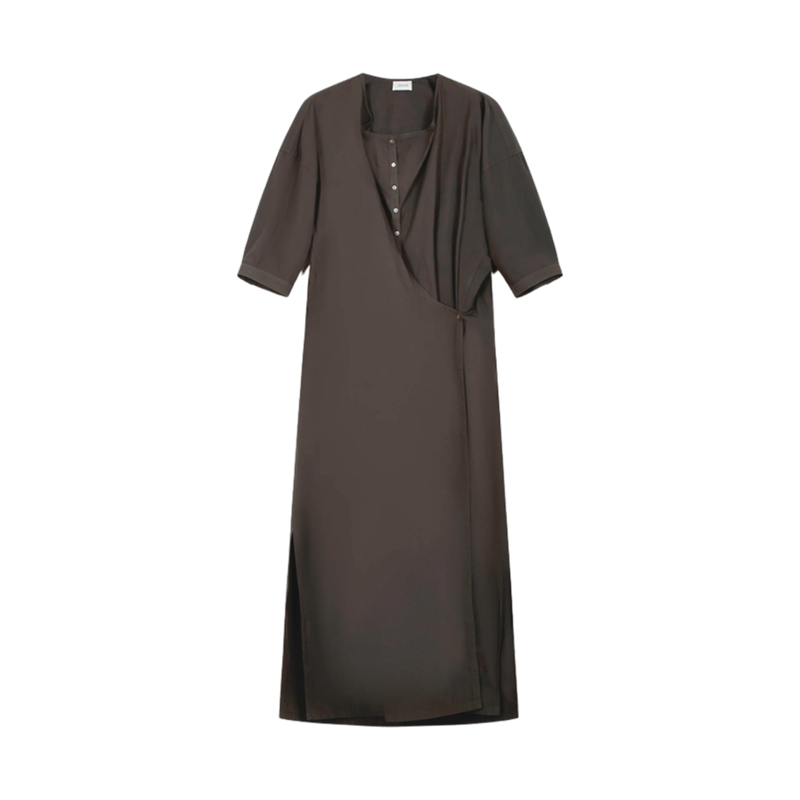 DR1100-LF1356-449 (W) Lemaire Twisted Dress Dark Brown