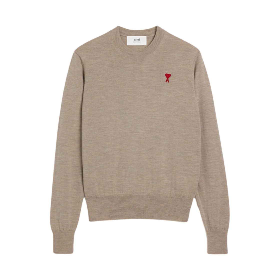 HKS111-KN0025-271 AMI de Coeur Sweater Light Beige