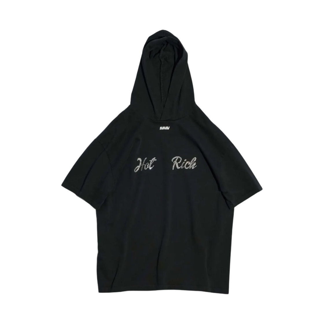 아바바브 후드 티셔츠 핫 리치 블랙(Avavav Hooded T-Shirt Hot Rich Black)