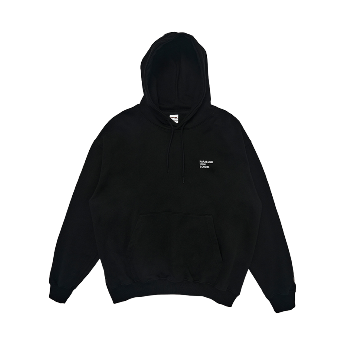이어스트 x 하이큐!! 스쿨 후디 블랙 카라스노(EERST x HAIKYU!! School Hoodie Black Karasuno)