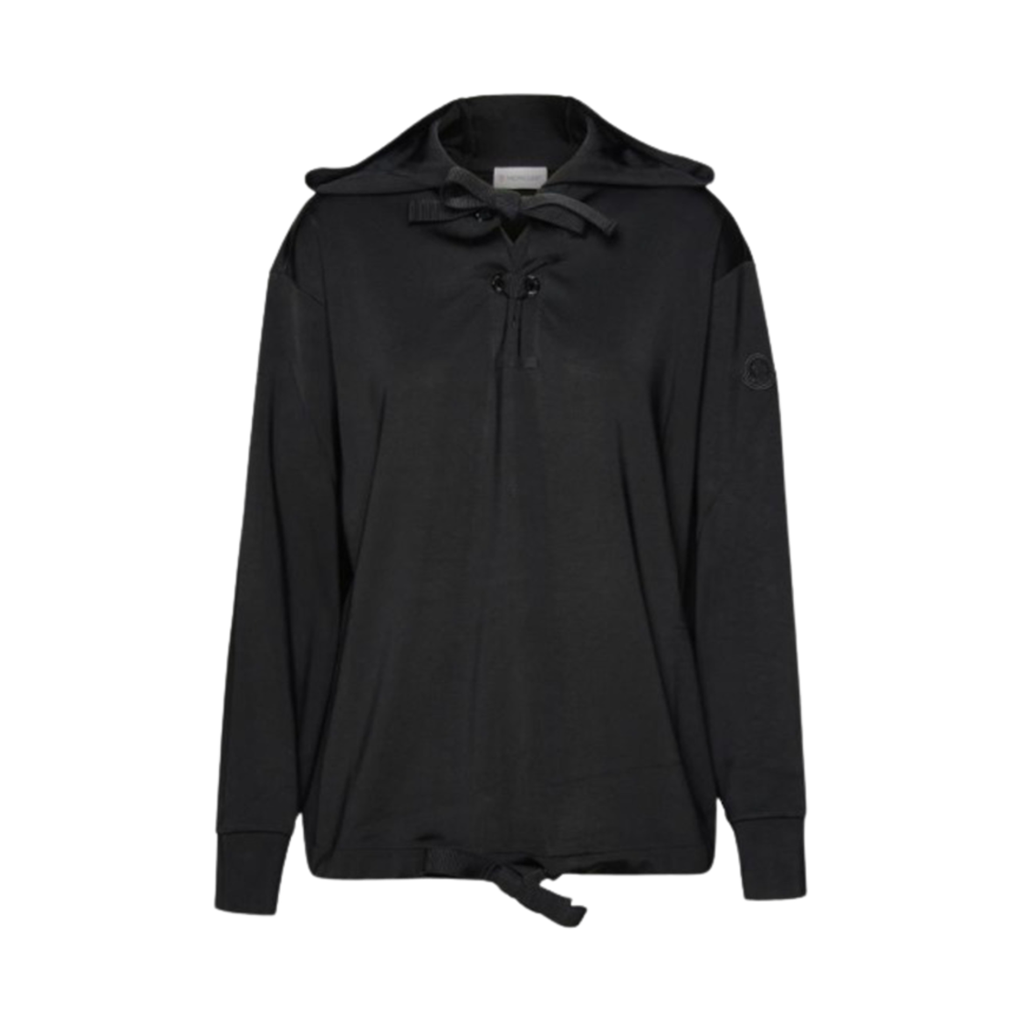 J1-093-8G00033-89AJP-999 (W) Moncler Viscose Hoodie Black - 24SS