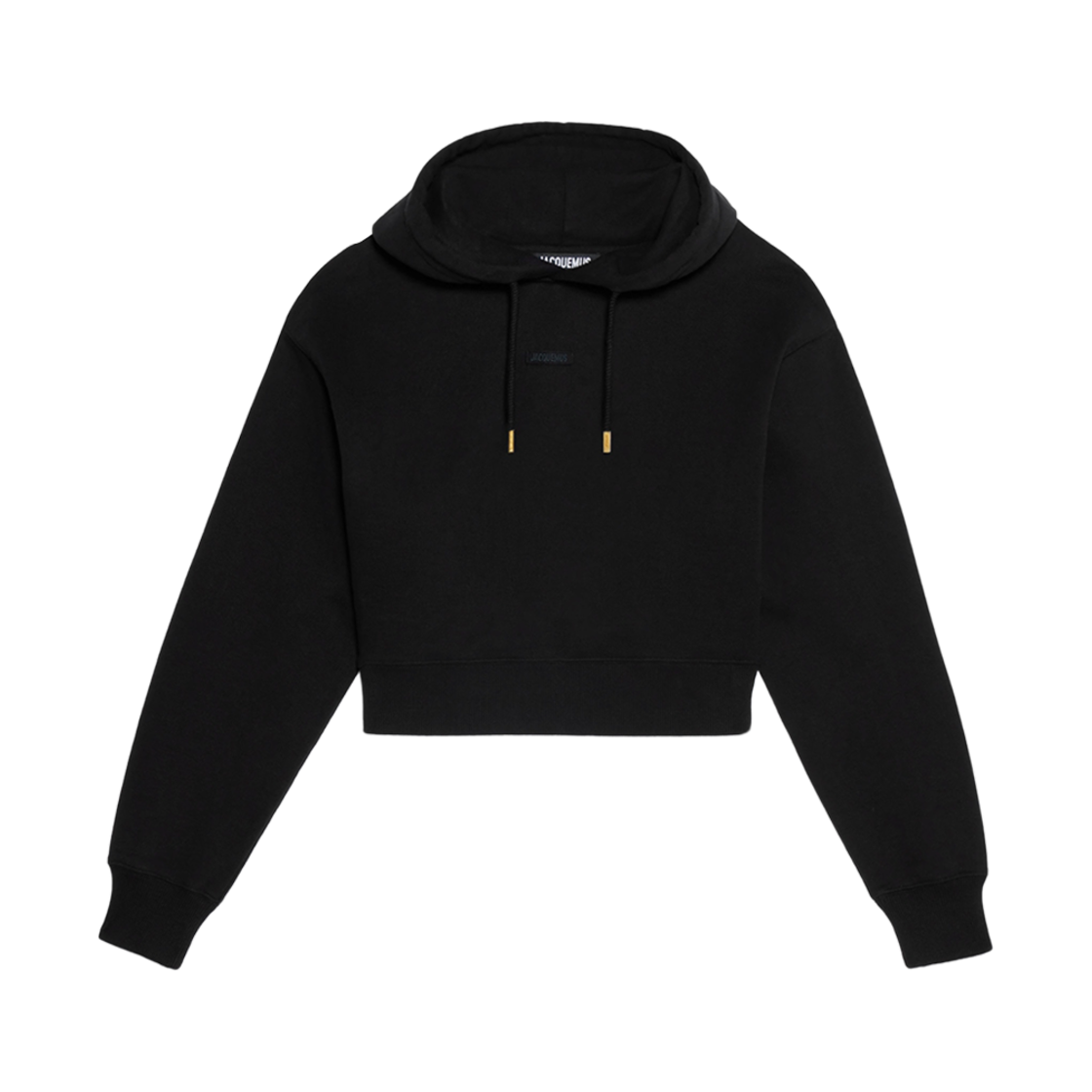 (W) 자크뮈스 르 스웨트셔츠 그로그랭 후드 블랙((W) Jacquemus Le Sweatshirt Gros Grain Hoodie Black)
