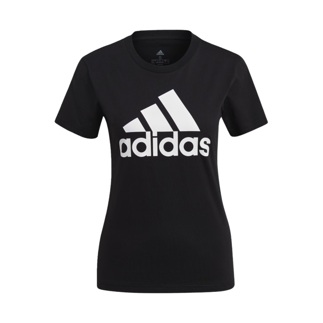 (W) 아디다스 에센셜 로고 티셔츠 블랙 - KR 사이즈((W) Adidas Essentials Logo T-Shirt Black - KR Sizing) - 1
