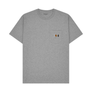 Carhartt WIP x IAB Studio S/S Pocket Loose T-Shirt Grey Heather