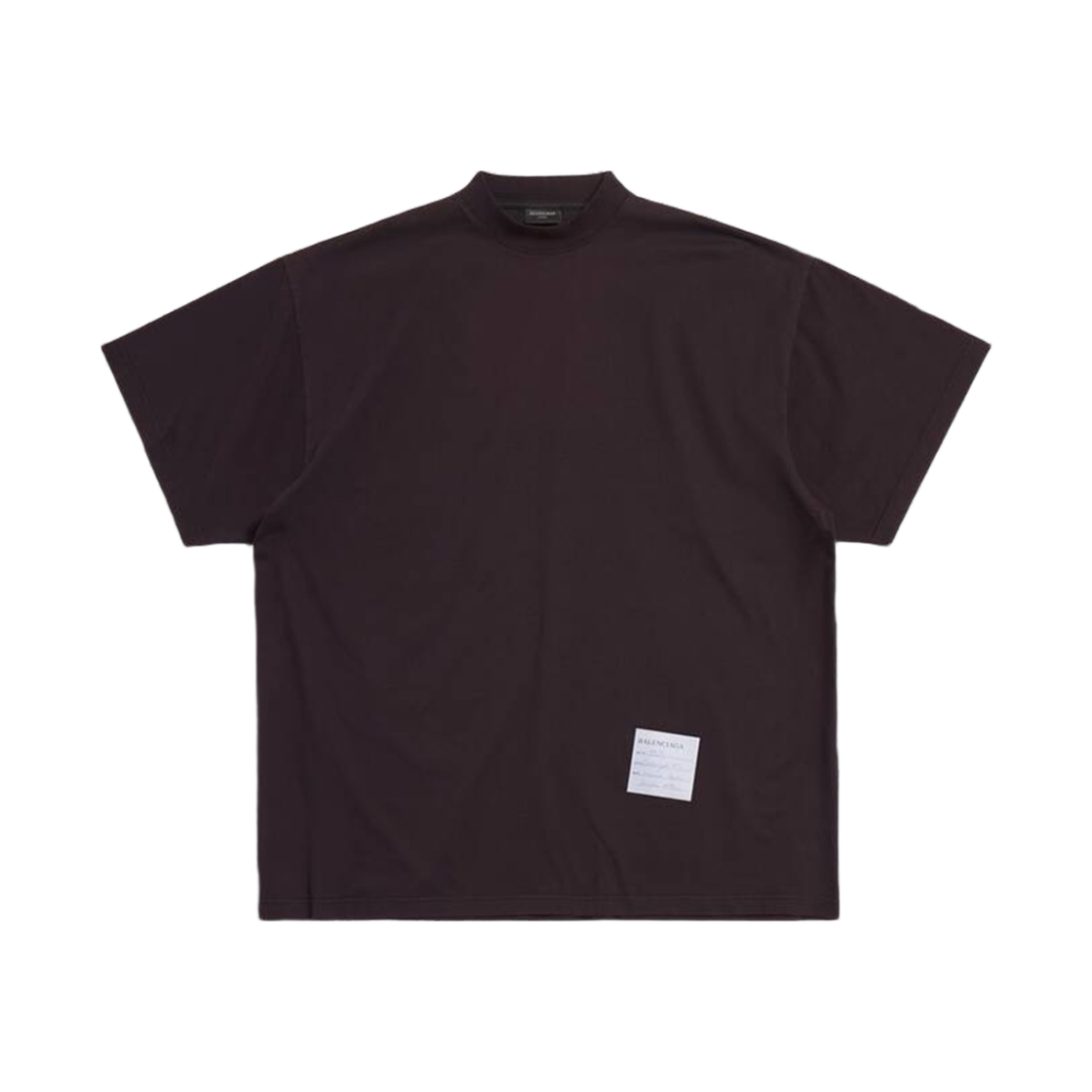 Balenciaga Sample Sticker T-Shirt Oversized in Black
