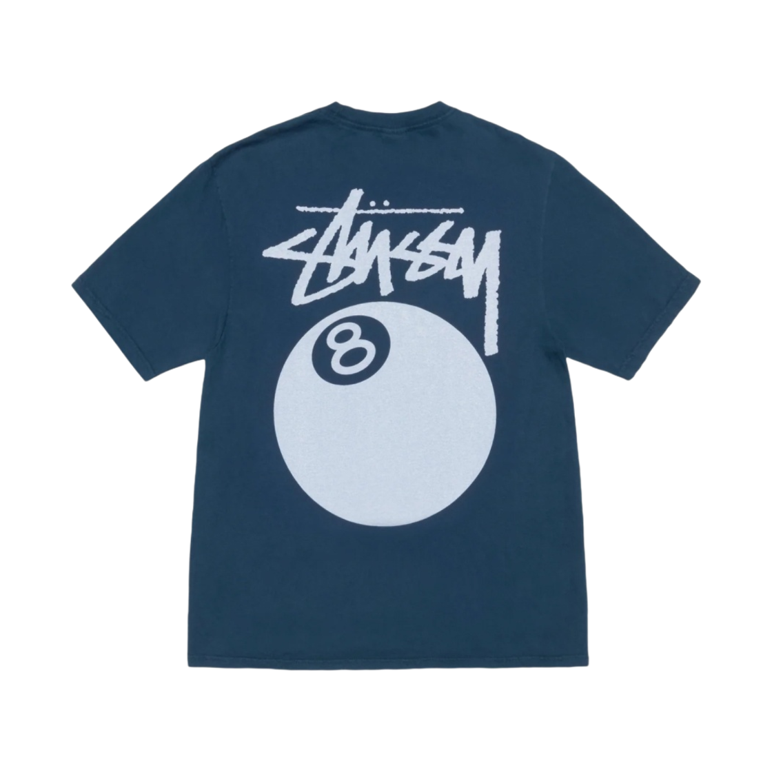 스투시 8볼 피그먼트 다이드 티셔츠 네이비(Stussy 8 Ball Pigment Dyed T-Shirt Navy)