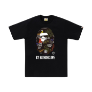BAPE Hand Draw Pattern By Bathing Ape T-Shirt Black