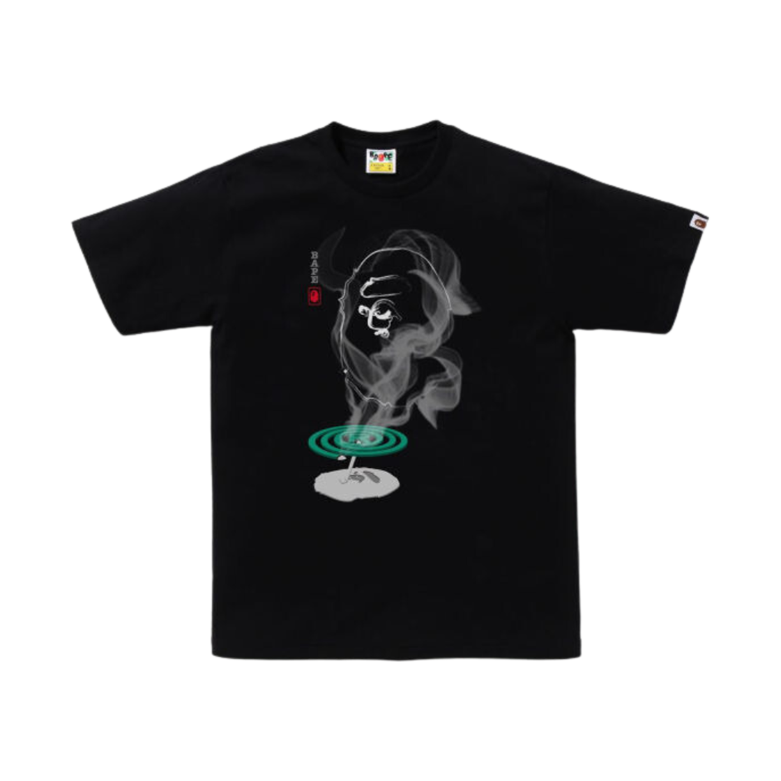 베이프 모스키토 코일 에이프 헤드 티셔츠 블랙