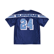 Supreme Jacquard Rib Football Jersey Navy - 24FW
