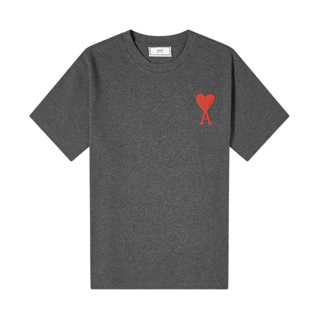 아미 빅 하트 로고 티셔츠 그레이 그리 신(AMI de Coeur T-Shirt Heather Grey Gris Chine) - 1