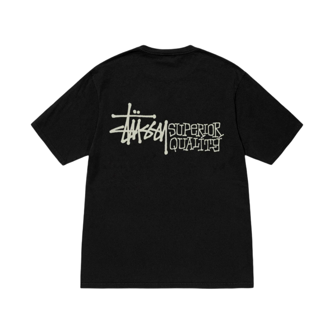 스투시 슈페리어 퀄리티 피그먼트 다이드 티셔츠 블랙(Stussy Superior Quality Pigment Dyed T-Shirt Black)