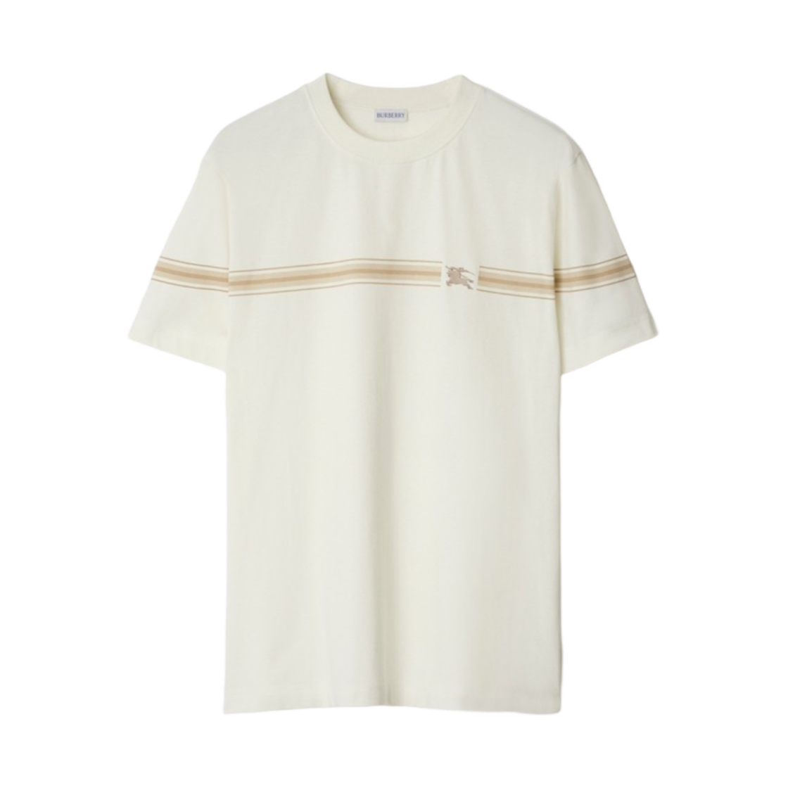 8104051 Burberry Stripe Cotton T-Shirt Ice