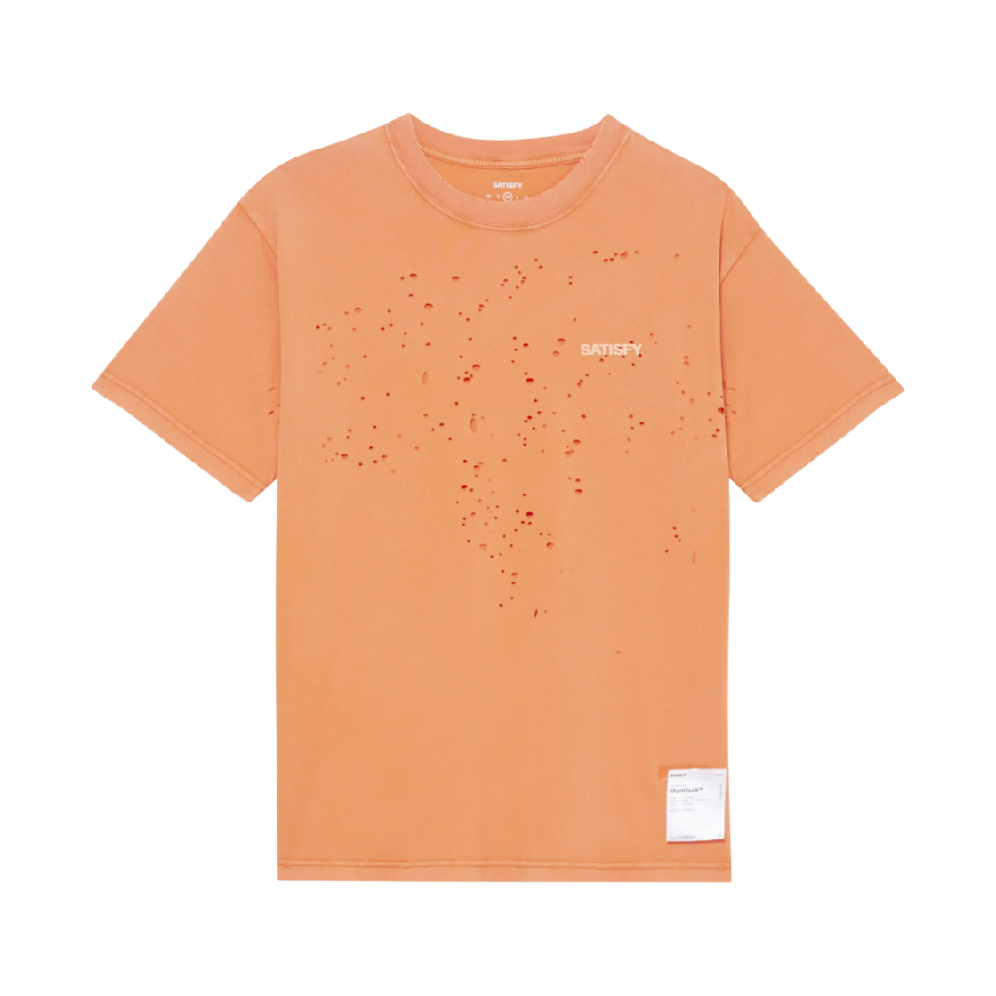 새티스파이 모스테크 티셔츠 에이지드 더스티 오렌지(Satisfy Mothtech T-Shirt Aged Dusty Orange) - 1