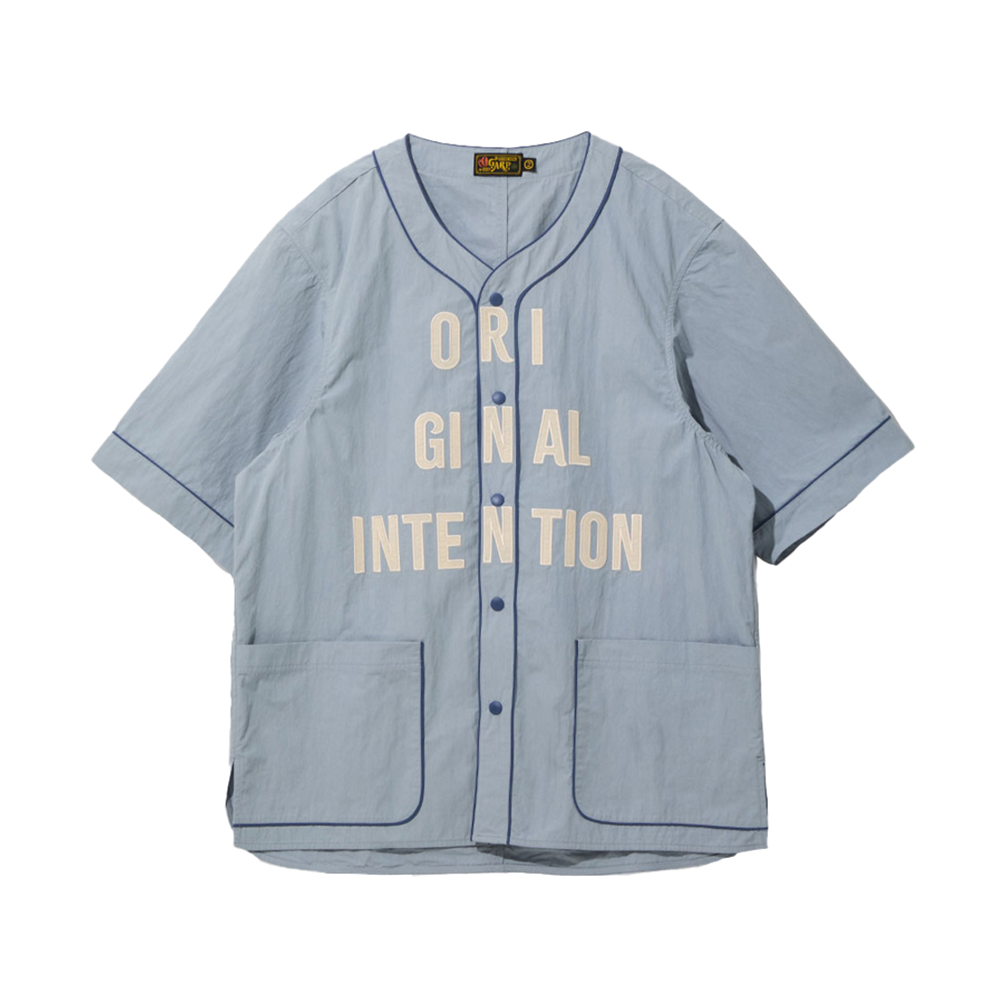 25SMSH027BL Ogarp Original Intention Baseball Shirt Blue