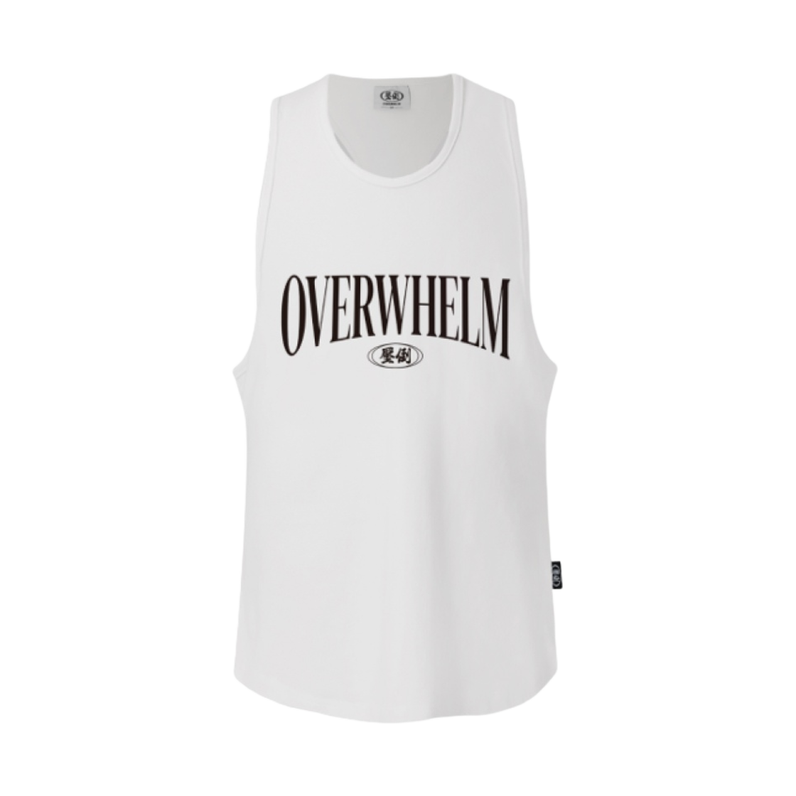 - Overwhelm Wide Logo Sleevelss White