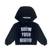 Project G/R Giant Zip Hoodie Black