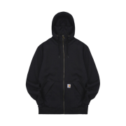 Carhartt Rain Defender Loose Fit Midweight Thermal-Lined Full-Zip Regular Sweatshirt Black