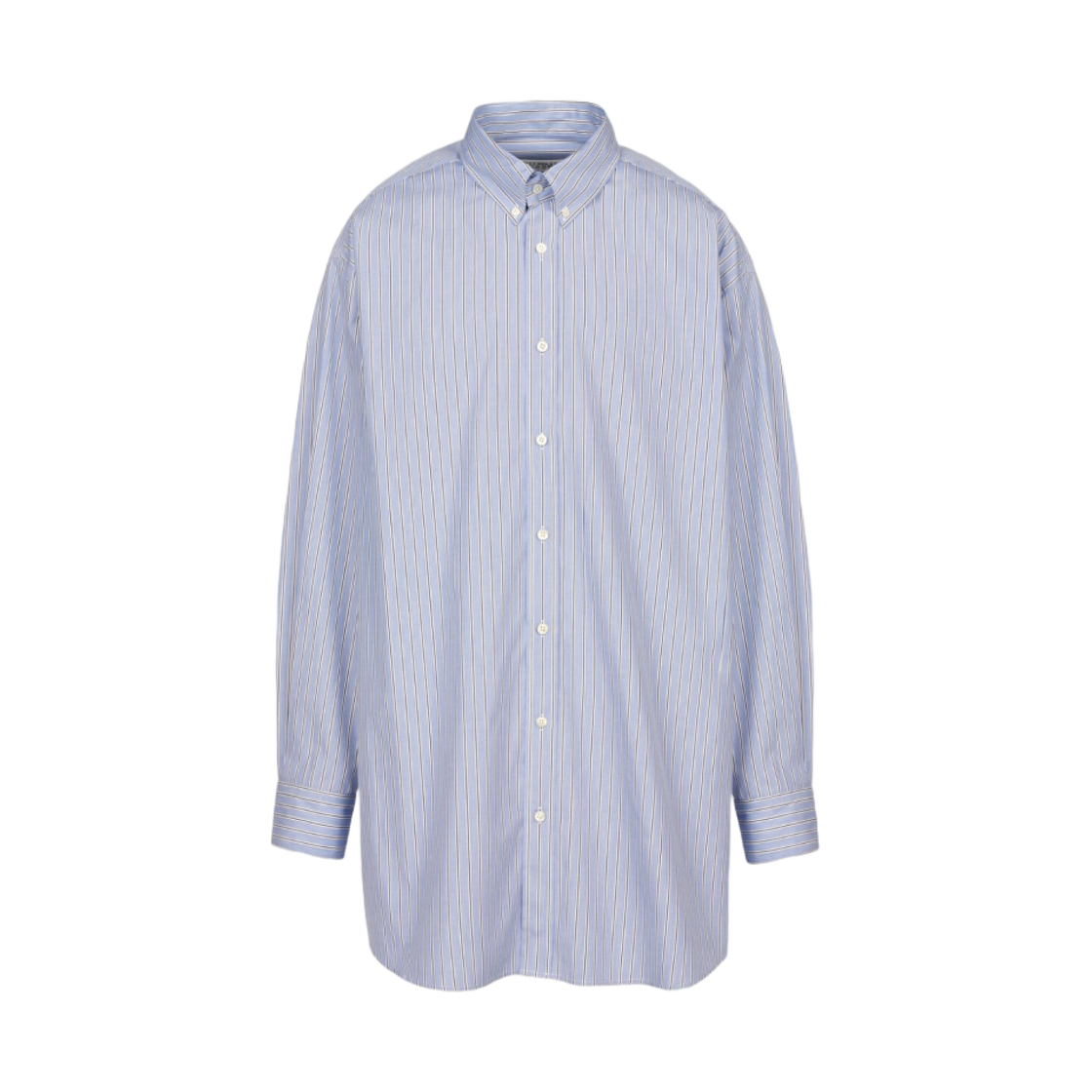 SI1DL0002S54946002F Maison Margiela Organic Cotton Oxford Shirt Blue Stripes