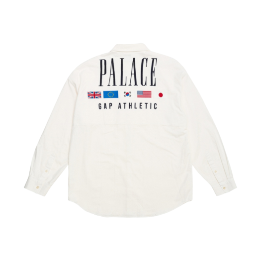 Palace x Gap Oxford Drop Shoulder White - 24SS
