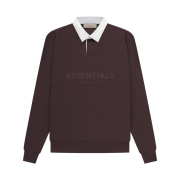 Essentials Waffle Henley Rugby Plum - 23SS