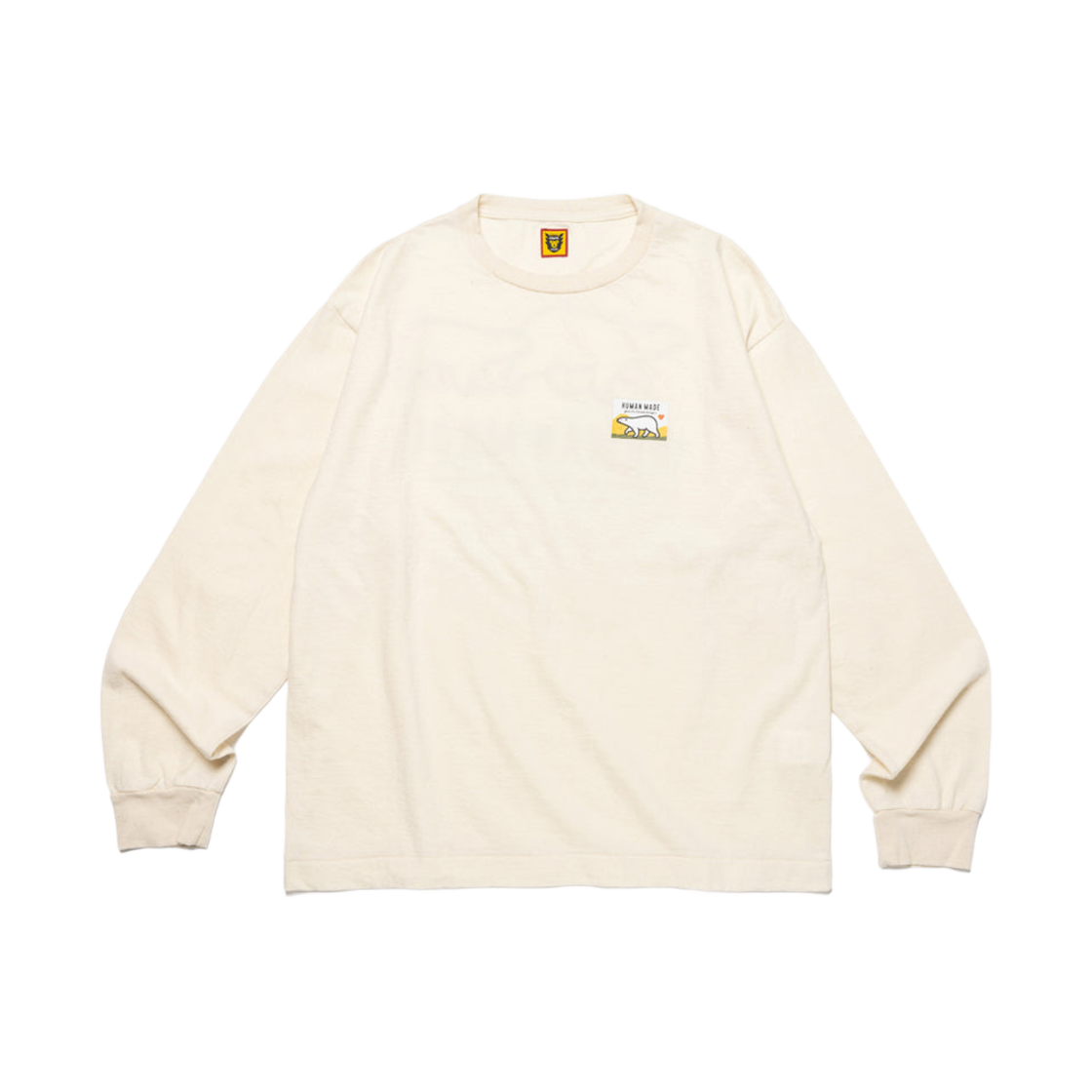 휴먼 메이드 울 블렌드 롱슬리브 티셔츠 화이트(Human Made Wool Blended L/S T-Shirt White) - 2