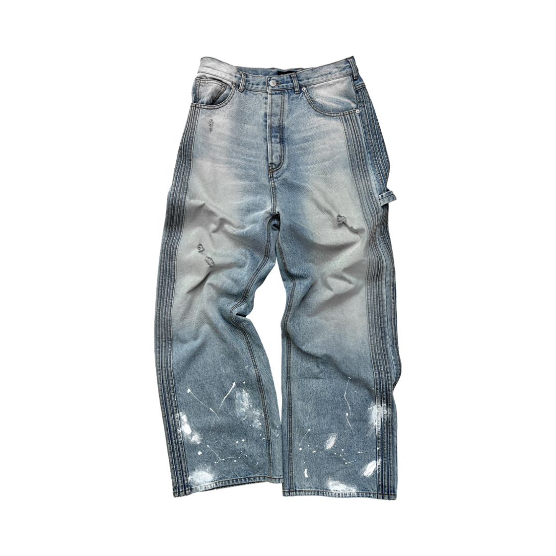 [더블적립]파프롬왓 파 워시드 핀턱 진 블루([더블적립]Farfromwhat Far Washed Pin Tuck Jeans Blue)