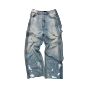 Farfromwhat Far Washed Pin Tuck Jeans Blue