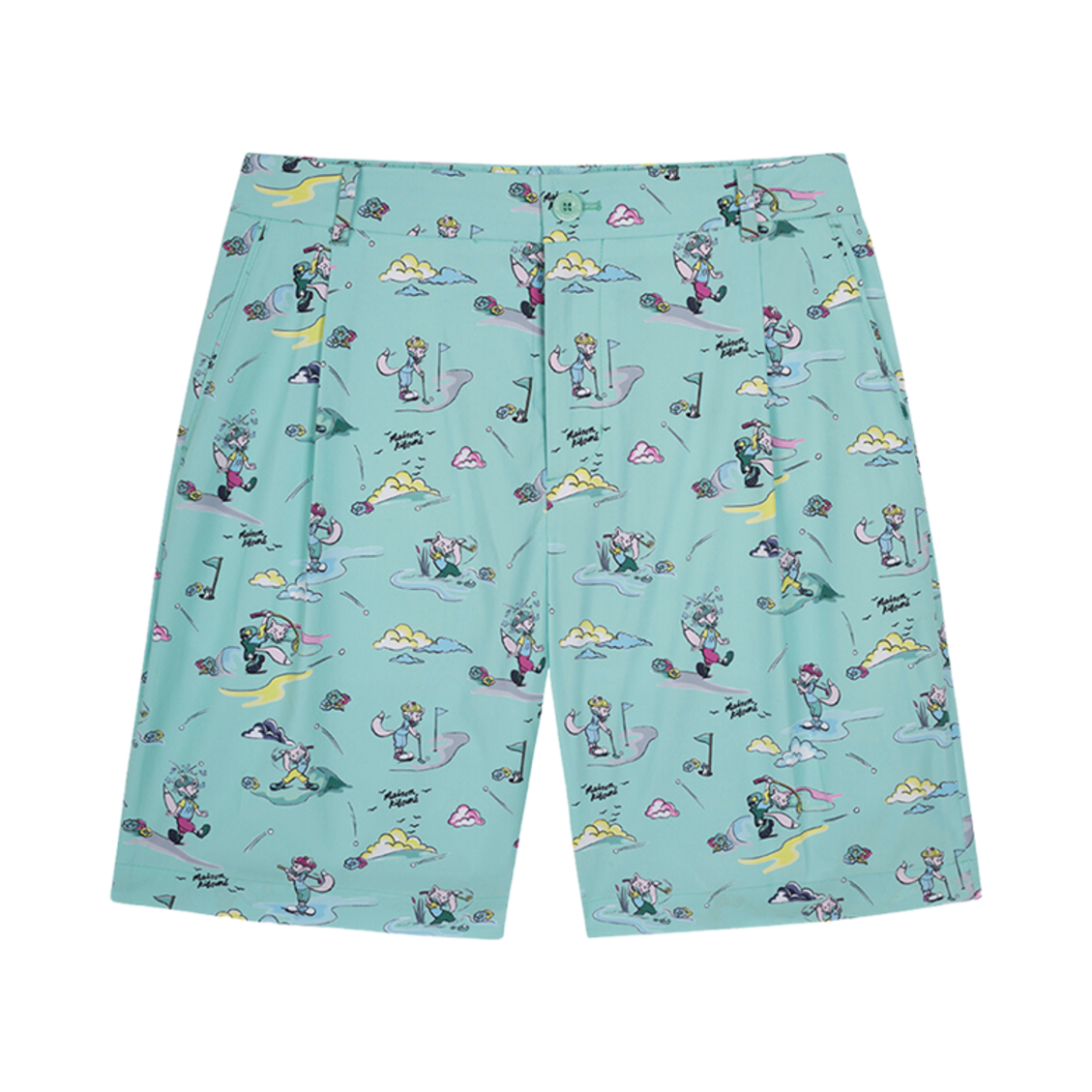 메종 키츠네 카툰 폭스 H 팬츠 민트(Maison Kitsune Cartoon Fox H/Pants Mint) - 2