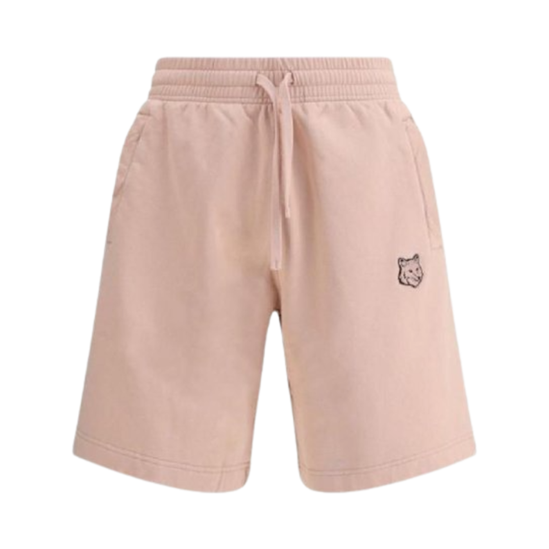 MM01121KM0001-0172 Maison Kitsune Bold Fox Head Patch Oversize Jog Shorts Pink Clay